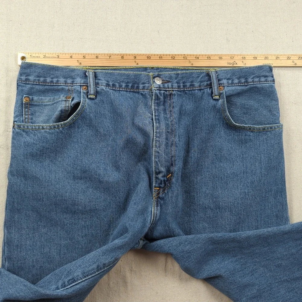 Levis Jeans Mens 42x30 Blue 517‎ Boot Cut Western Cowboy Casual American Classic